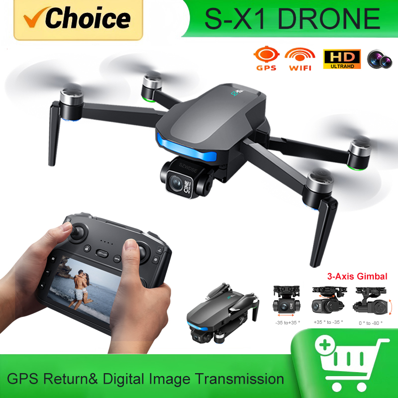 S-X1 MAX GPS Drone with 3-Axis - Drone Gimbal 3 Axis recension och pris
