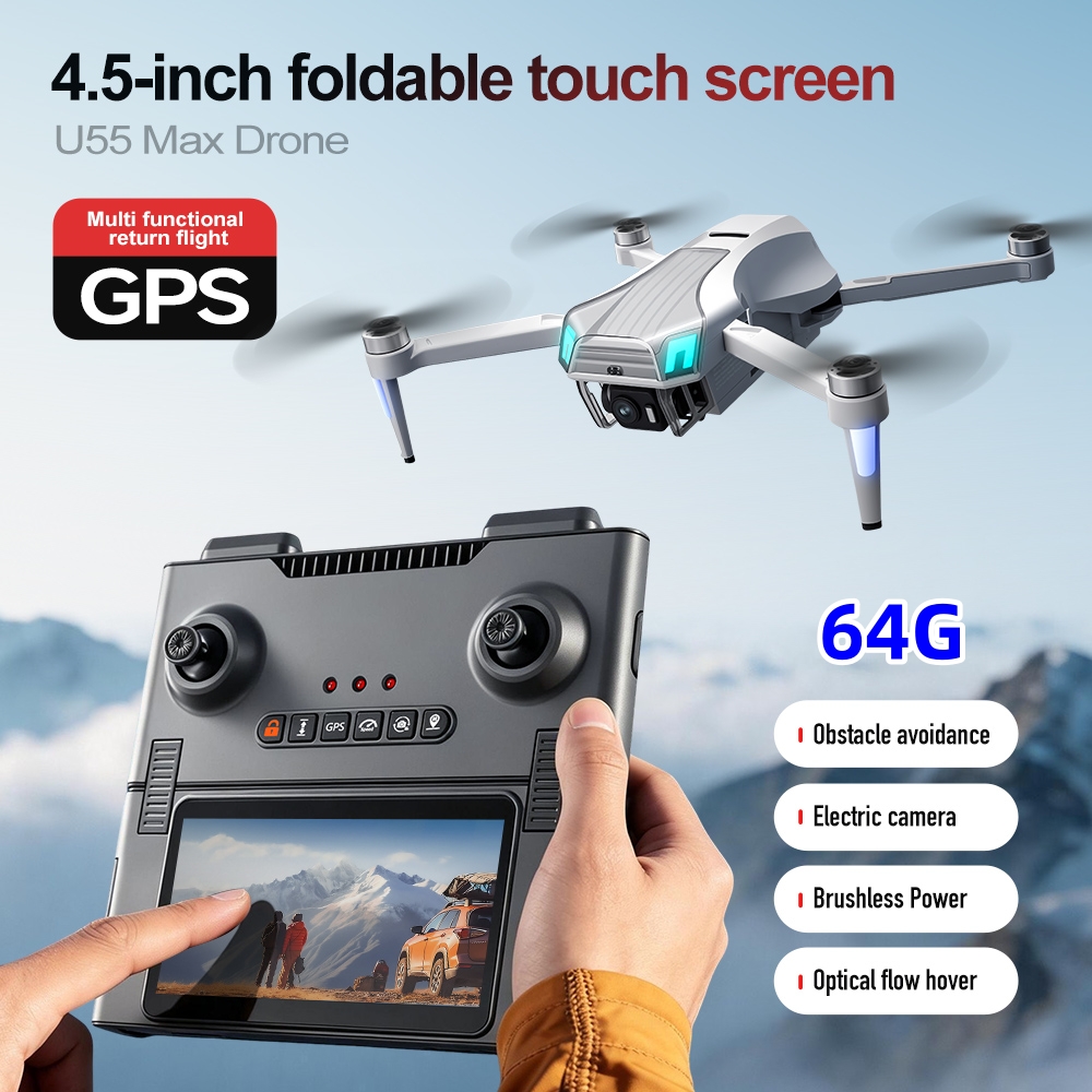 NCZOBOE U55  GPS Drone with Sc - Drone Gimbal 3 Axis recension och pris