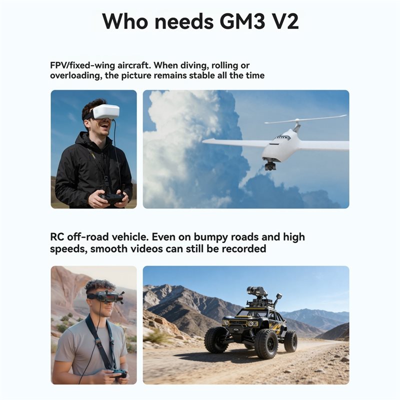 [NEW!A25P】 GM3 V2 FPV Gimbal 3 - Drone Gimbal 3 Axis recension och pris